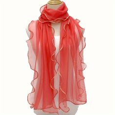 DescriptionVersatile: Can be worn as a scarf. wrap. or shawlBoho Chic: Features a bohemian style with ruffle shape and golden stripesSoft and Breathable: Made of gauze material. perfect for all seasonsElastic: Can be stretched to fit comfortably around the neck or shouldersStylish Edge: Wrapped edge adds a touch of sophistication to any outfit Bohemian Silk Shawl Scarf For Summer, Bohemian Silk Scarf For Summer, Summer Bohemian Silk Shawl Scarf, Summer Bohemian Silk Shawl, Bohemian Dupatta For Summer Party, Bohemian Summer Party Dupatta, Pink Bohemian Silk Scarf For The Beach, Bohemian Pink Shawl For The Beach, Bohemian Pink Silk Scarf For The Beach