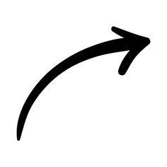 an arrow pointing to the right on a white background