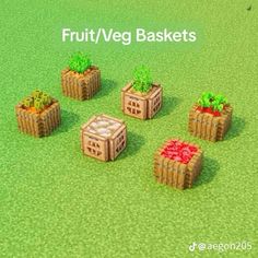 fruit / veg baskets for minecraft 1 8 2 and 1 9 4 with texture pack