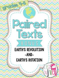 the earth's revolution and earth's rotation text