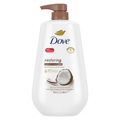 Restores your skin and delights your senses. With Dove Restoring Coconut & Cocoa Butters Body Wash. 24HR RENEWING MICROMOISTURE: Dove Restoring Coconut & Cocoa Butters Body Wash gently cleanses and nourishes the skin, leaving it renewed and healthy-looking for 24 hours FOR SOFT, SMOOTH SKIN: Our Restoring Body Wash, formulated with millions of MicroMoisture droplets, leaves skin soft as silk WITH COCONUT & COCOA BUTTERS: This gentle skin cleanser, infused with Coconut and Cocoa Butters, restores Sulfate Free Body Wash, Dove Body Wash, Soft Smooth Skin, Gentle Skin Cleanser, Skin Cleanser, Dermatologist Recommended, Skin Cleanser Products, Recycle Plastic Bottles, Cocoa Butter