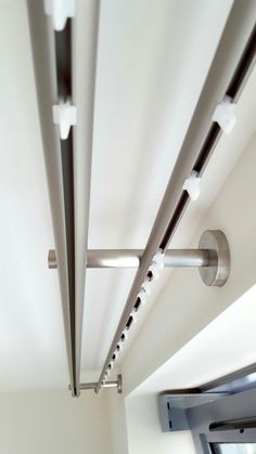 the ceiling is made up of metal pipes