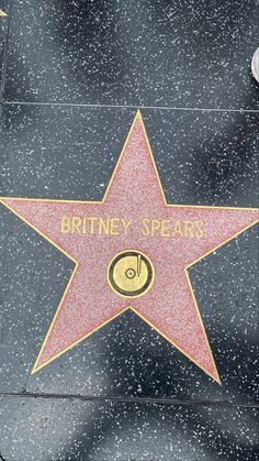 the star on the hollywood walk of fame is shown for everyone to know about it