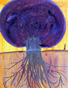 8680084 Purple Canopy, Majestic Tree, As Above So Below, Visual Metaphor, Inner Wisdom, Meditation Room, The Soil, Color Blending, Shades Of Yellow