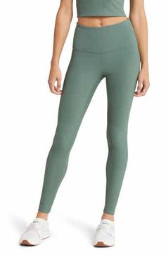 Zella Live In High Waist Leggings | Nordstrom Compression Athleisure Leggings With 5-inch Inseam, Tight Sports Leggings With 5-inch Inseam, Sporty Tight Yoga Pants With 5-inch Inseam, Green Stretch Activewear With Comfort Waistband, Go-dry Full Length Sportswear Leggings, Athleisure Yoga Leggings With 5-inch Inseam, Athleisure Leggings For Yoga With 5-inch Inseam, Compression Athleisure Leggings With Comfort Waistband, Athleisure Compression Leggings With Comfort Waistband