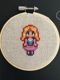 "Bring Pelican Town to your home with cross stitch art of your favorite Stardew Valley character! This listing is for cross stitch art of 1 character. The cross stitch comes in a 3\" hoop. Just select a character, or select a custom option to send me a photo of your character's sprite! I make these pieces by hand with quality DMC embroidery floss. Please be aware that custom orders may take longer to fulfill." Character Cross Stitch, Custom Character, Dmc Embroidery, Dmc Embroidery Floss, Black Cat Art, Sewing Embroidery