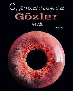 an eye with the words gozler verd written in german on it's side