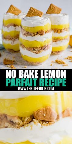 no bake lemon parfait recipe is the perfect dessert