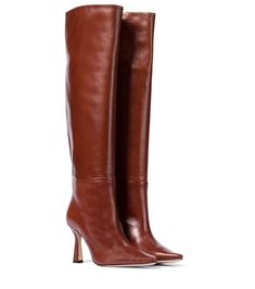 Brown Boots Png, Boot Aesthetic, Boots Png, Aesthetic Brown, Nyc Shopping, Shoe Inspo, Knee High Leather Boots, Long Boots