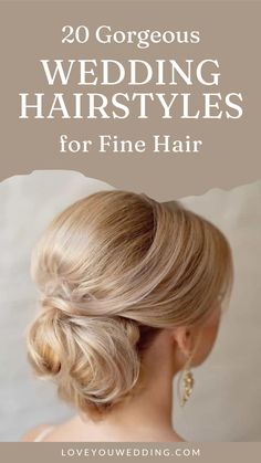 Fine Hair Updo, Bride Hairstyles Updo, Beautiful Wedding Hairstyles, Mother Of The Groom Hairstyles, Wedding Hairstyles For Medium Hair, Up Dos For Prom, Wedding Hair Up, Guest Hair, Mother Of The Bride Hair