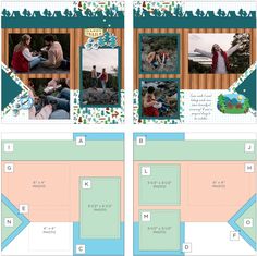 the layouts for this scrapbook are very simple and easy to make, but it doesn't look like anything else