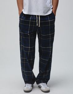 Rsq Plaid Pajama Pants. Allover Plaid Pattern. Elastic Waist With Drawstring. Slant Pockets. Approximate Leg Opening: 18". 60% Cotton 40% Polyester. Machine Wash. Imported. Model Is Wearing A Size Medium. Model Measurements:height: 6'2"waist: 31"inseam: 32" Male Pajamas, Pajama Pants Men, Wwe T Shirts, Plaid Pajama, Plaid Pajama Pants, Flannel Pajama Pants, Boys Graphic Tee, Plaid Pajamas, Girls Graphic Tee