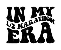 the words in my marathon era are black and white, with some type of lettering on it