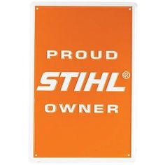 an orange sign that says proud sithl owner