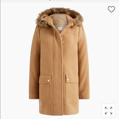 Nwt Sold Out At Jcrew Factory Beautiful Color Perfect For Spring/ Fall Winter Coat Trends, Parka Women, Coat Trends, Petite Style, Hooded Parka, Parka Coat, Hooded Coat, J Crew Factory, Style Blog