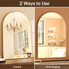 two ways to use arched mirrors in your home