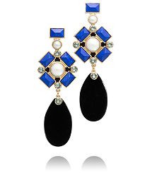 Statement earrings are always in style! Choose a colorful pair to boost a monochromatic outfit.  This pair:  Tory Burch. Tory Burch Earrings, Harry Winston, Statement Earring, Resin Pendant, Gorgeous Jewelry, Everyday Jewelry, Statement Jewelry, Cartier, Statement Earrings