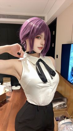 Asian Short Hair, Elegant Girl, Cosplay Diy