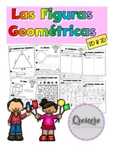 an image of a poster with the words las figuras geometicas