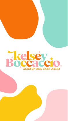 the cover of kelsey boccaccio makeup and lashes artist's book