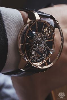 watchanish: “Jacob & Co. Astronomia Tourbillon. ” Skeleton Watches, Amazing Watches, Watches Unique, Men's Watches, Beautiful Watches, Luxury Watches For Men, Skeleton Watch, Rolex Datejust, Luxury Watch