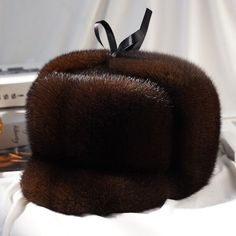 Men's Real Whole Pelt Mink Fur Hat Cap Headgear Top Hat Middle aged Man Gift  | eBay Winter Baseball Cap With Flat Brim, One Size, Winter Baseball Cap With Flat Brim, Vintage Winter Baseball Cap For Outdoor, Brown Brimmed Cloche Hat For Outdoor, Winter Short Brim Brown Top Hat, Winter Brown Top Hat With Short Brim, Brown Winter Baseball Cap, Winter Brown Short Brim Top Hat, Vintage Brown Mini Hat With Flat Brim