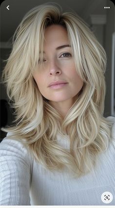 Blonde Shag, Spring Hair Color, Long Faces, Hair Color And Cut, Long Layered Hair, Haircuts For Long Hair, Long Hair Cuts