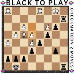 the black to play chess game is shown