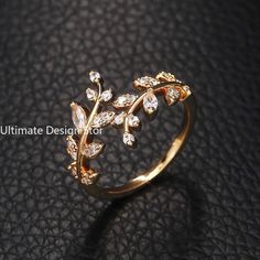 925 Sterling Silver Tree Branch Shape Ring Charm Sparkling Zirconia Rings Birthday Party Gift for Elegant Gold Butterfly Ring For Gift, Luxury Elegant Jewelry With Tree Of Life, Elegant Gold Tree Of Life Jewelry, Tree Of Life Ring Sterling Silver, Sterling Silver Tree Of Life Nature-inspired Jewelry, Zirconia Rings, Birthday Ring, Silver Tree, Birthday Party Gift