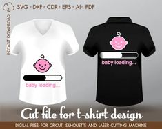 the baby loading t - shirt design is designed to be used for clothing and use as an appliance