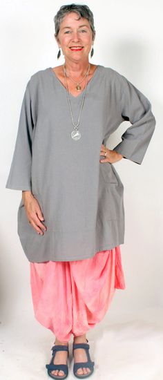 Sophisticated Casual, Lagenlook Clothing, Goddess Outfit, Sante Fe, Linen Tunic Tops, Adventure Design, Santa Barbara California, Linen Collection, Boho Hippie Chic