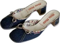 Miu Miu Denim, Vintage Miu Miu, Casual Blouse Women, Funky Shoes, Jane Birkin