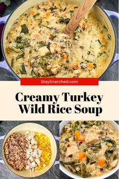 creamy turkey wild rice soup is an easy and delicious dinner