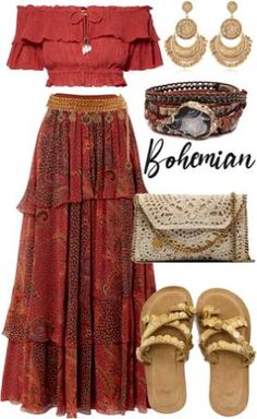 #boho #hippie. Discover outfit ideas for everyday made with the shoplook outfit maker. How to wear ideas for [60% OFF] [POPULAR] 2020 and Nordstrom Set of 4 Boho Fits, Mode Tips, Boho Summer Outfits, Boho Style Outfits