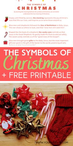 the symbols of christmas and free printable