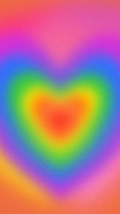 an image of a rainbow colored heart