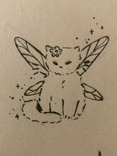 Magical Sketches Drawings, Doodle Art Inspiration Sketches, Goblincore Doodles, Mythical Doodles, Cute Easy Art, Magical Doodles, Cute Doodles To Draw, Beautiful Dawn, Cat Sketch