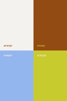 Baby blue, brown and yellow green color palette Blue Green Yellow Brown Color Palette, Yellow Palette, Color Palette Inspiration, Green Color Palette, Color Palette Yellow, Brown Color Palette, Palette Inspiration, Green Colour Palette