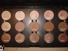 MAC must haves- I can create almost anything with these colors Mac Must Haves, Mac Make Up, Mac Lipsticks, Eyeshadow Collection, Brown Eyeshadow