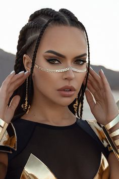 Luxury Intricate Festival Jewelry, Head Bands And Long Earrings, Luxury Festival Jewelry With Chain Detail, Face Accessories For Men, Cheap Festival Jewelry, Forehead Jewelry Rhinestones, Head Jewelry African, Braid Jewelry Hair Accessories Black, Gold Face Chain