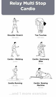 an exercise poster showing how to do the same exercises for each person in this class