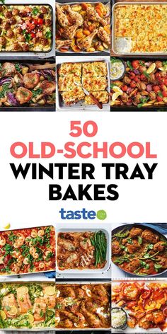 the cover of 50 old school winter tray bakes