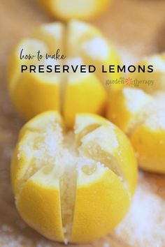 how to make preserved lemons on a cutting board