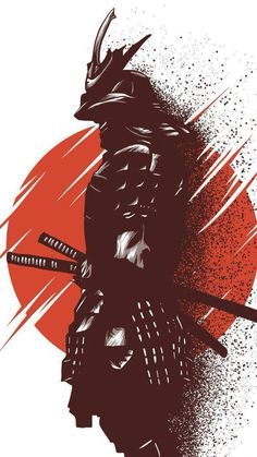 Samurai Artwork Japanese Art, Japanese Ninja Art, Japan Samurai Art, Japanese Samurai Art, Wallpaper Diy Crafts, Japan Samurai