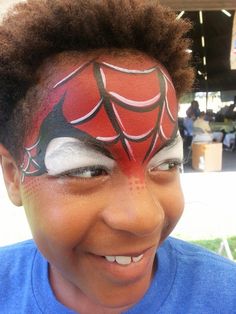 Corey did it again! Who says spidey has to be a full face design? I love the half face effect especially during the hot summer months. You can learn from the superhero master Corey Morgan on FABAtv! http://www.fabatv.com/artist/72/corey-morgan Superhero Face Painting, Painting Kids, Face Painting Designs, Half Face, Painting Designs, Painting Services, Face Design, Summer Months, Full Face