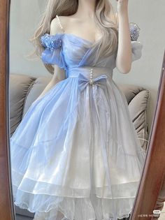 Elegant Blue Dress, Gaun Abad Pertengahan, Hotel Hacks, Singer Art, Fashion Sketches Dresses, Kawaii Dress, Bollywood Style, Kawaii Fashion Outfits