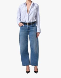 Upgrade your wardrobe with the Miro Relaxed Jeans. These jeans feature a classic fit. Perfect for any occasion, these jeans provide a flattering silhouette and effortlessly chic look. Androgynous Style, Mother Knows Best, Good Citizen, Upgrade Your Wardrobe, Wedding Guest List, Blouse Tank Top, Relaxed Jeans, Chic Look, Wedding Night