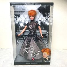 Mattel 2008 Lucille Ball Legendary Lady Of Comedy Pink Label Collector Edition Doll. Set Includes: Doll, Gown, Earrings, Shoes, Display Stand & Certificate Of Authenticity. New In Box - See Photos For Further Description. Gown Earrings, Shoes Display, Lucille Ball, Doll Set, Doll Accessories, Display Stand, The Collector