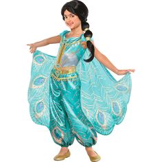 Child Jasmine Whole New World Costume - Aladdin | Party City Jasmine Costume Kids, Jasmine Halloween Costume, Halloween Halloween Costumes, Childrens Halloween Costumes, Aladdin Party, Princess Jasmine Costume, Disney Princess Costumes, Aladdin Jasmine, Halloween Disney