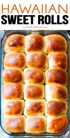 a pan filled with bread rolls on top of a table